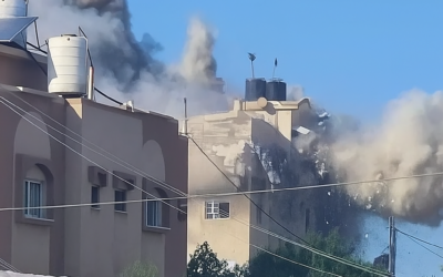 Video shows the destruction caused by an Israeli airstrike on Gaza residential building